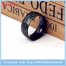 Steampunk jewelry rings black titanium steel ring for men